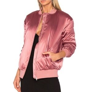 Lovers + Friends Satin puffer jacket